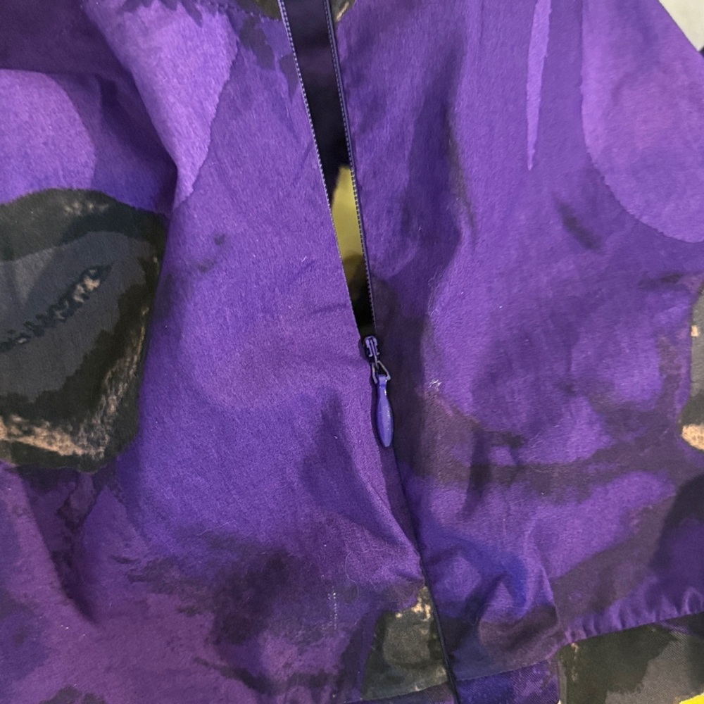 Marni Vibrant Purple and Yellow Floral Mini Dress size 46 - Picture 3 of 6
